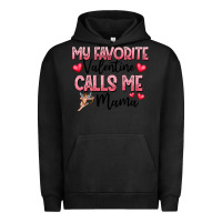 Pigment Black love message with cupid and hearts Urban Hoodie - CowhideDigitalArt