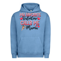 Pigment Pebble Blue love message with cupid and hearts Urban Hoodie - CowhideDigitalArt