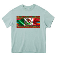Arona mexico flag serape roses leopard and glitter licanse plate Heavy Core Tee - Artiststas