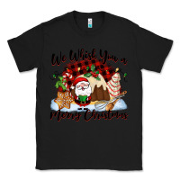 Black We whisk you a Merry Christmas Classic Tee - NancyCooperArtShop