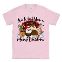 Bubblegum Pink We whisk you a Merry Christmas Classic Tee - NancyCooperArtShop