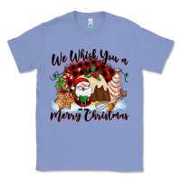 Colony Blue We whisk you a Merry Christmas Classic Tee - NancyCooperArtShop