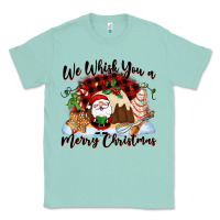 Seafoam We whisk you a Merry Christmas Classic Tee - NancyCooperArtShop