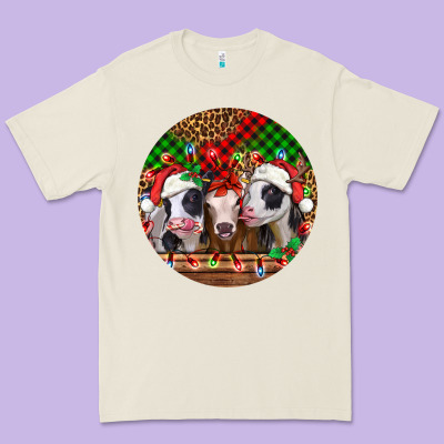 Christmas Heifers Christmas Premium Tee Designed By Jasminsmagicworld