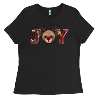 Black joy reindeer Ladies Tee - AdoDesignShop