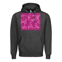 Charcoal Heather pink glitter with leopard pattern Zipper Hoodie - TumblerDesignByShophia