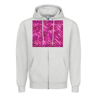 Dove Grey pink glitter with leopard pattern Zipper Hoodie - TumblerDesignByShophia