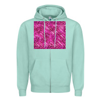 Seafoam pink glitter with leopard pattern Zipper Hoodie - TumblerDesignByShophia
