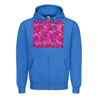 True Royal pink glitter with leopard pattern Zipper Hoodie - TumblerDesignByShophia