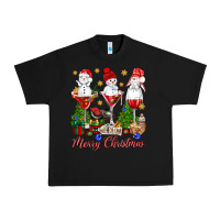 Black Merry Christmas wine and cocktails Urban Heavy Tee - NancyCooperArtShop
