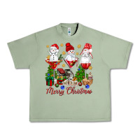 Oil Green Merry Christmas wine and cocktails Urban Heavy Tee - NancyCooperArtShop