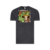 Vintage Black cactus hereford coaster Vintage Tee - JahusDesignShop
