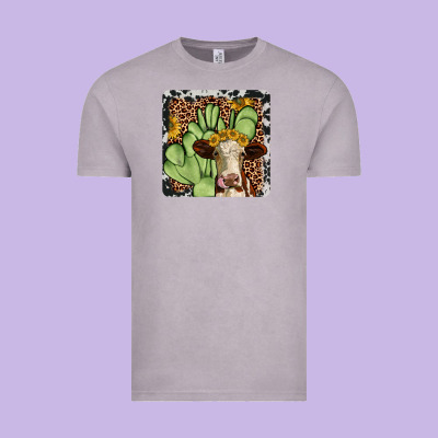 Cactus Hereford Coaster Vintage Tee Designed By Jahusdesignshop
