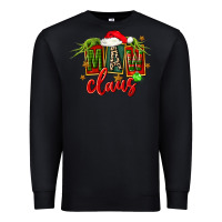 Black christmas maw claus Premium Sweatshirt - FaDigitalArtStudio