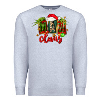 Heather Grey christmas maw claus Premium Sweatshirt - FaDigitalArtStudio