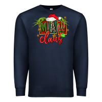 Navy christmas maw claus Premium Sweatshirt - FaDigitalArtStudio