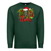 Sports Green christmas maw claus Premium Sweatshirt - FaDigitalArtStudio