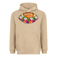 Mushroom American Football Floral Heavyweight Hoodie - CowCowDesign