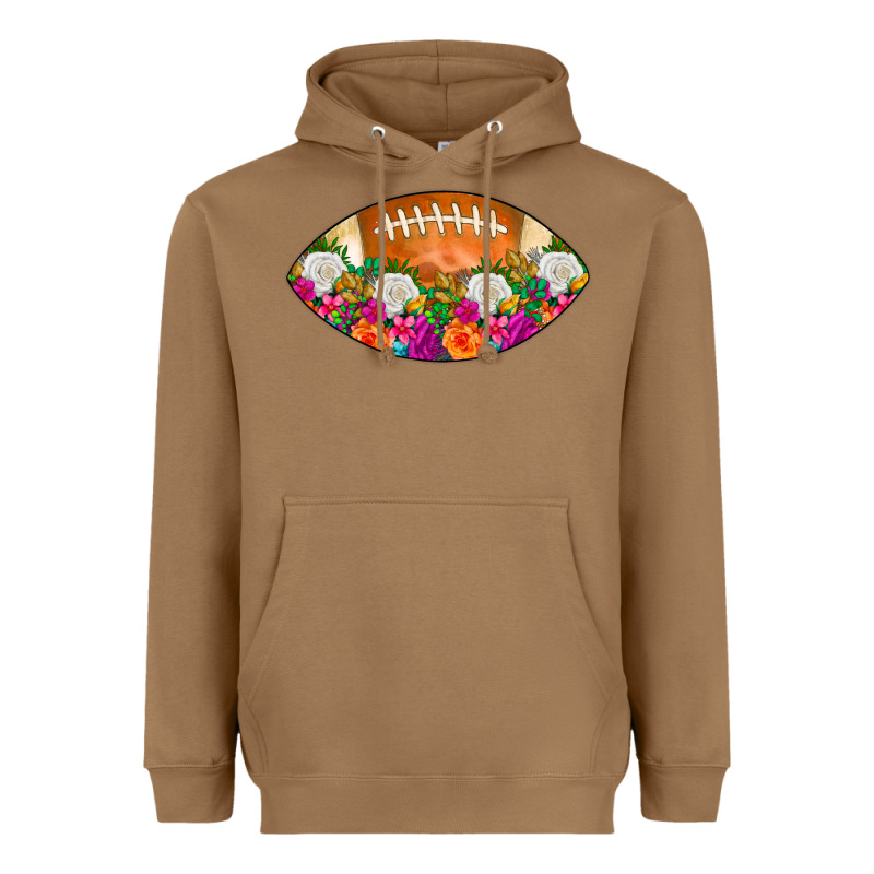 American Football Floral Heavyweight Hoodie by CowCowDesign | Teevron