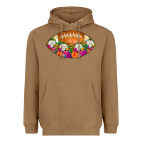 Toasted Coconut American Football Floral Heavyweight Hoodie - CowCowDesign