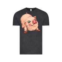 Vintage Black pig Vintage Tee - MaliasSmallBusiness
