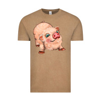Vintage Coffee pig Vintage Tee - MaliasSmallBusiness