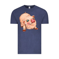 Vintage Denim pig Vintage Tee - MaliasSmallBusiness