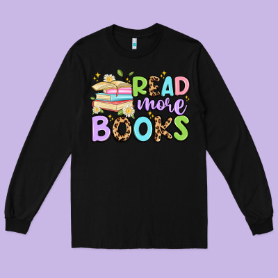 Read More Books Long Sleeve Tee Designed By Artiststas