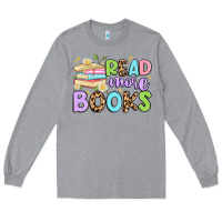 Heather Grey read more books Long Sleeve Tee - Artiststas