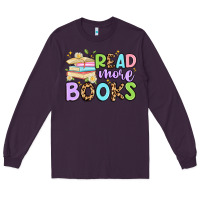 Plum read more books Long Sleeve Tee - Artiststas