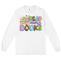 White read more books Long Sleeve Tee - Artiststas