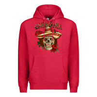 Cardinal Chingona with roses Mexico Premium Hoodie - HowdyJamesFarm