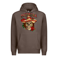 Coffee Chingona with roses Mexico Premium Hoodie - HowdyJamesFarm