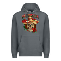 Rock Chingona with roses Mexico Premium Hoodie - HowdyJamesFarm