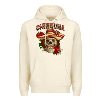 Sandshell Chingona with roses Mexico Premium Hoodie - HowdyJamesFarm
