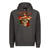 Smoke Chingona with roses Mexico Premium Hoodie - HowdyJamesFarm