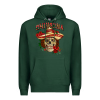 Sports Green Chingona with roses Mexico Premium Hoodie - HowdyJamesFarm