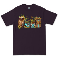 Plum sunflower gemstone coffee Premium Tee - JahusDesignShop