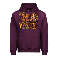 Mauve Wine Melanin leopard frame mama Mother's Day Urban Hoodie - LillyAllenDesigns