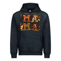 Navy Melanin leopard frame mama Mother's Day Urban Hoodie - LillyAllenDesigns