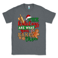 Charcoal Heather The holidays are what you bake them Classic Tee - NancyCooperArtShop