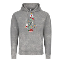 Cloud Rock nurse christmas tree Vintage Hoodie - MaliasSmallBusiness