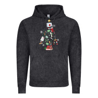 Vintage Black nurse christmas tree Vintage Hoodie - MaliasSmallBusiness