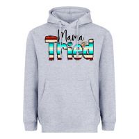 Heather Grey Mama Tried Heavyweight Hoodie - CowCowDesign