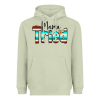 Matcha Mama Tried Heavyweight Hoodie - CowCowDesign