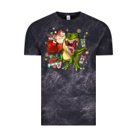 Cloud Black Christmas dinosaur Vintage Tee - MaliasSmallBusiness