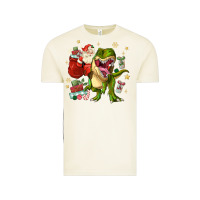Vintage Arctic Christmas dinosaur Vintage Tee - MaliasSmallBusiness