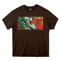 Chocolate Brown mexico flag cowhide leopard sunflower and roses licanse  plate Heavy Core Tee - Artiststas