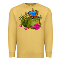 Antique Gold valentines day frog prince olivia Premium Sweatshirt - OliviaCreatesArt