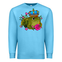 Ocean Blue valentines day frog prince olivia Premium Sweatshirt - OliviaCreatesArt